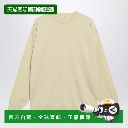 1h可退 香港直邮AURALEE 男士 黄色棉质毛衣 A26SP02KACOYB