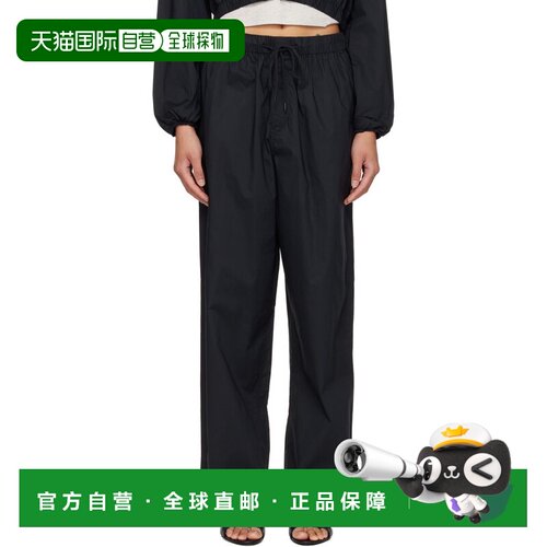 香港直邮SKIMS 女士 黑色 Woven Cotton Oversized Straight Leg