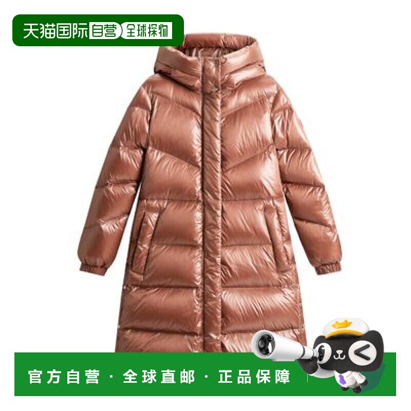 自营欧洲直邮WOOLRICH Aliquippa 长款闪亮尼龙羽绒服 高端流行休