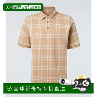 格纹棉质Polo衫 1h可退 男士 香港直邮Burberry yellow黄 巴宝莉