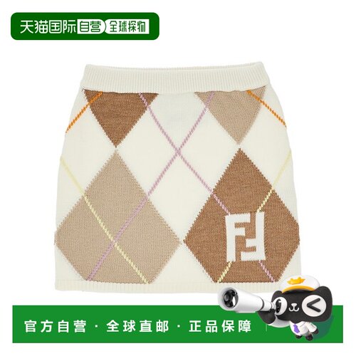 香港直邮Fendi 芬迪 女童 FENDI 半身裙童装 JFG267AJ8X