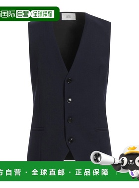 香港直邮Ami Paris 男士 Suit 背心 blue蓝色 舒适时尚