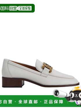 香港直发TOD'S托德斯女士灰色皮质徽标搭扣高跟鞋XXW28K0FR00GOC