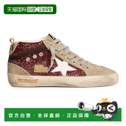 自营欧洲直邮GOLDEN GOOSE黄金鹅 Mid Star女士星星高帮运动鞋