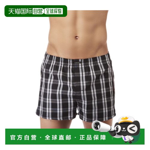 1h可退 香港直邮CALVIN KLEIN 男士内裤 U1732SINGLEBLACKPLAID S