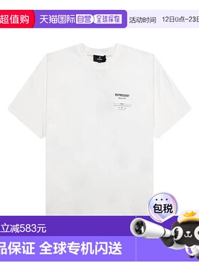 1h可退 香港直邮Represent 男士 MLM100286/AGED 白色T恤 MLM1002