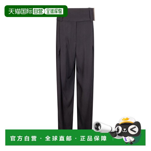1h可退 香港直邮SPORTMAX 女士正装裤 261213E20 SS2026 黑色 Pan