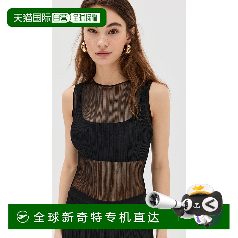 1h可退 香港直邮Simkhai 女士 Oakley 坦克比基尼内衣 black黑色
