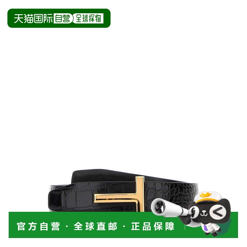 香港直邮Tom Ford 汤姆 福特 男士 壓花 T 字牌腰帶 TB224LCL439G