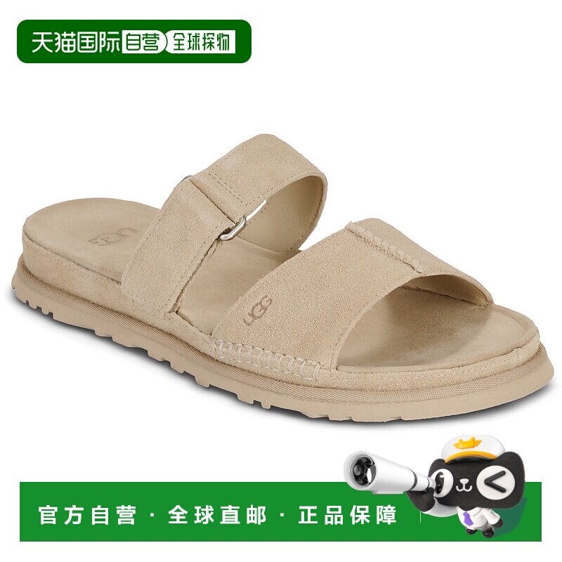 欧洲直邮UGG鞋子女拖鞋米色GOLDENGAZE SLIDE凉鞋图片