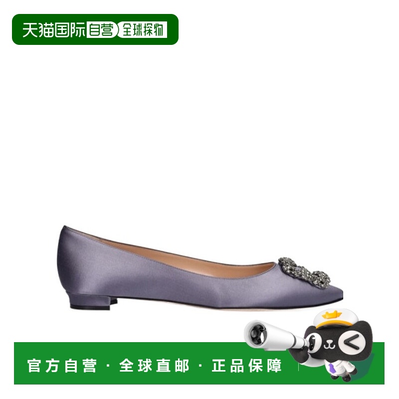 香港直邮Manolo Blahnik Hangisi 浅口平底鞋一脚蹬 73I-0C4009