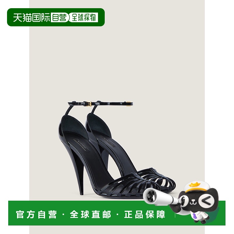 欧洲直邮纪梵希（2025年发布）漆皮笼形高跟凉鞋