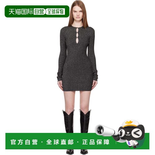 香港直邮AMIRI 女士 灰色 MA Hardware 连衣裙 AWDRCA1094包臀裙