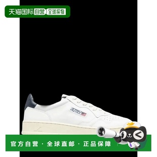 1h可退 香港直邮AUTRY 男士 - Baskets en Blanche et Bleu Cuir