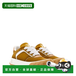 自营欧洲直邮LV路易威登 Tilted男士干邑色皮革logo标识运动鞋