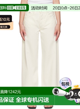 1h可退 香港直邮ANINE BING 女士 灰白色 Manon 牛仔裤 A0610896O