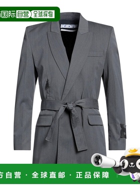 香港直邮off-white 男士 西装外套 grey灰色 舒适时尚