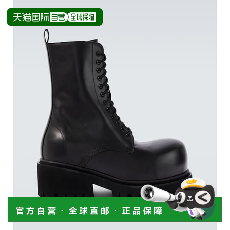 1h可退 香港直邮Balenciaga 巴黎世家 男士 Stomper 皮质靴子