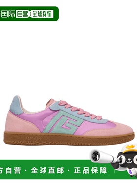 香港直邮Balmain Swan 绒面革和尼龙运动鞋 FN1VI735TPOY牛皮