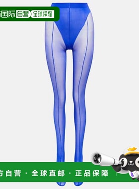 1h可退 香港直邮Wolford 女士 x Mugler 连裤袜 001012 blue蓝色