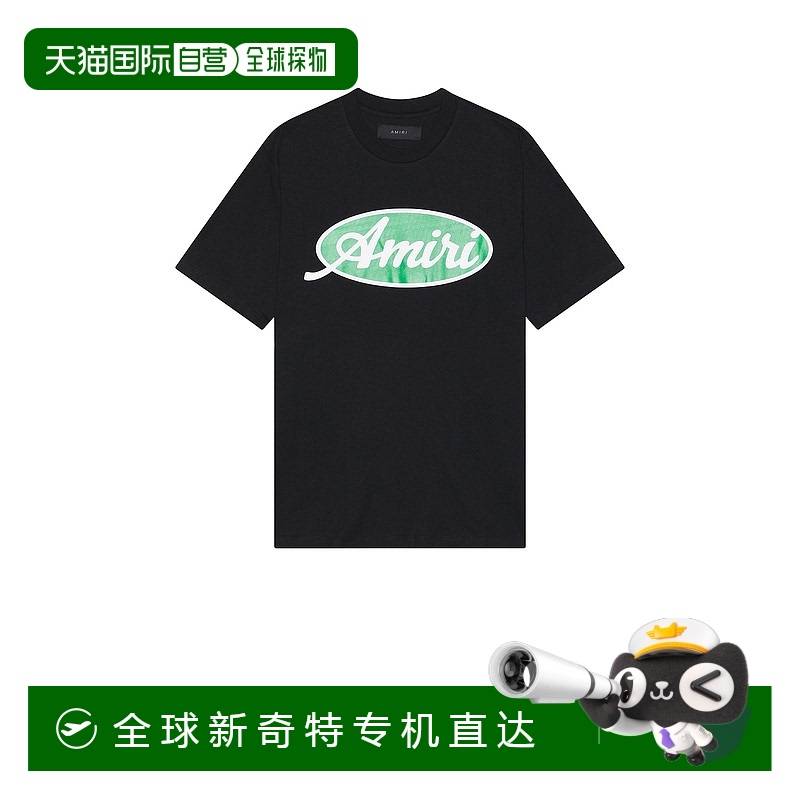 1h可退 香港直邮AMIRI 男士 卵形T恤 AMJYTE1133 black黑色 舒适