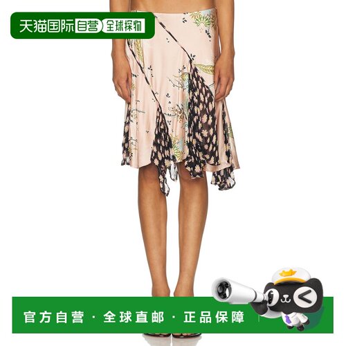 香港直邮Staud 女士 Reannah 真丝半身裙 R26F6114NC