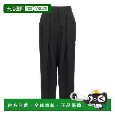 1h可退 香港直邮BALMAIN 女士休闲裤 DF0PQ310WC090PA AW2024 黑