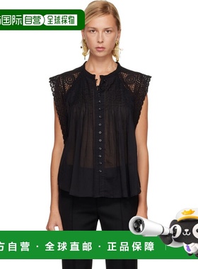 1h可退 香港直邮ISABEL MARANT 女士 黑色 Gresia 上装 HT0686FAC