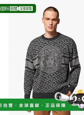 香港直邮Versace LA GRECA MEDUSA提花针织套衫 10036211A024952E