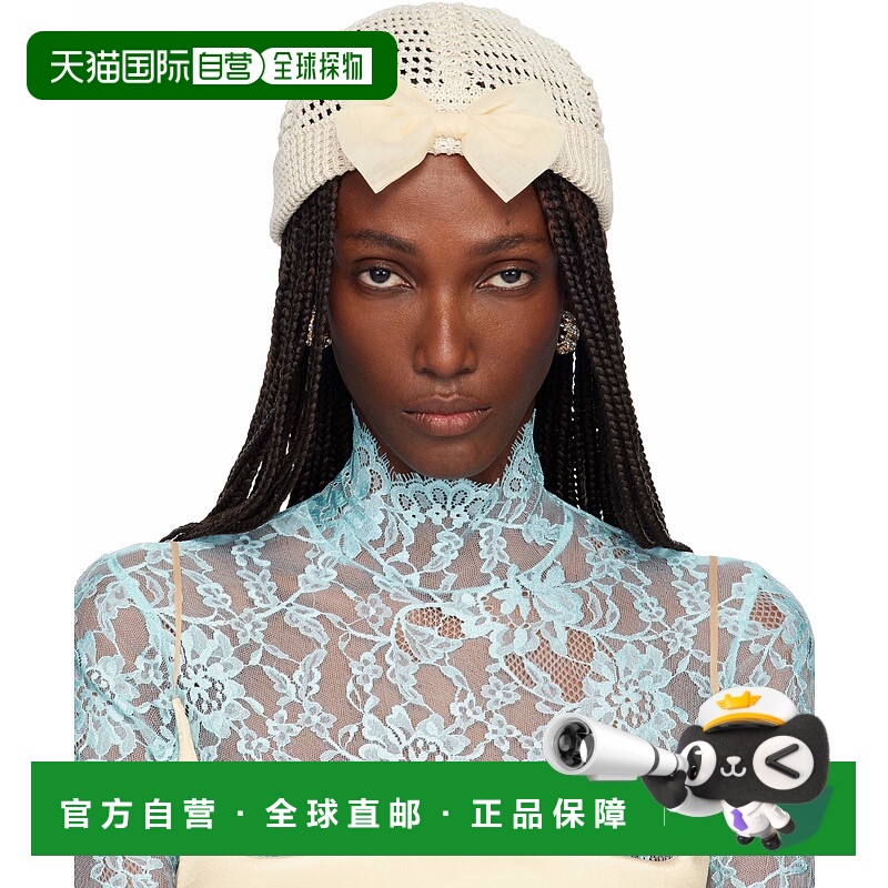 香港直邮valentino 华伦天奴 女士 灰白色无檐帽 7W2HB02HATN