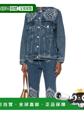 1h可退 香港直邮Farm Rio 长袖牛仔夹克 352921L0034