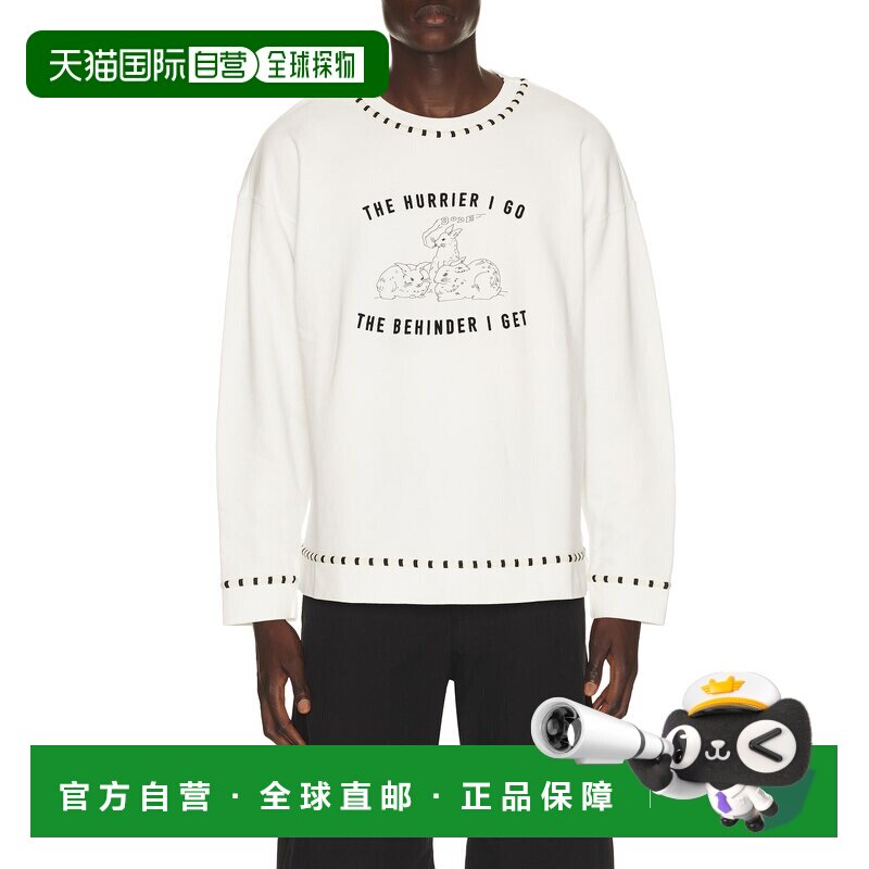 1h可退 美国直邮Bode 男士 Hurrier 运动衫 MRS26CS012 beige米色