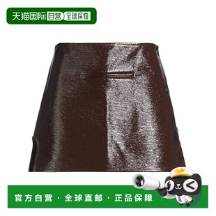 1h可退 香港直邮Courreges 女士 迷你半身裙 brown棕色 舒适时尚