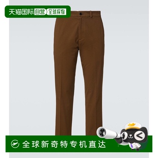 001302博柏利 香港直邮Burberry 巴宝莉 男士 棉质直筒斜纹棉布裤