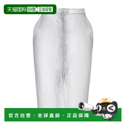 Saint Laurent 金属皮革铅笔裙 A000VGYC2XP半身 【付后1h可退】