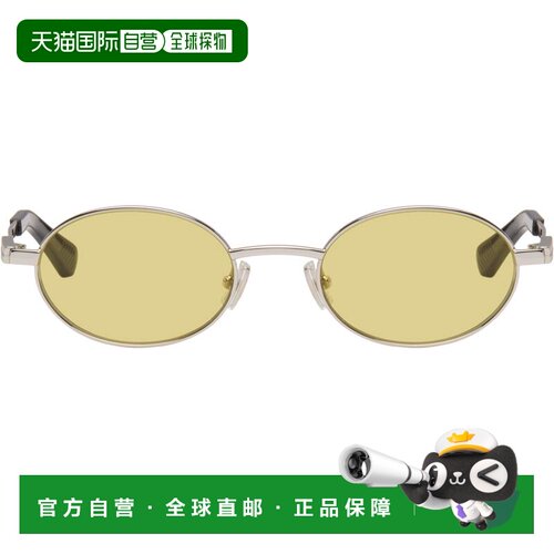 香港直邮Bottega Veneta 葆蝶家 女士 银色 Stretch Metal 太阳镜
