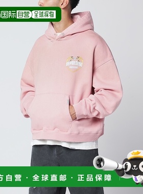 香港直邮Represent 男士 Washed-effect 粉色连帽衫 MLM100368CO2