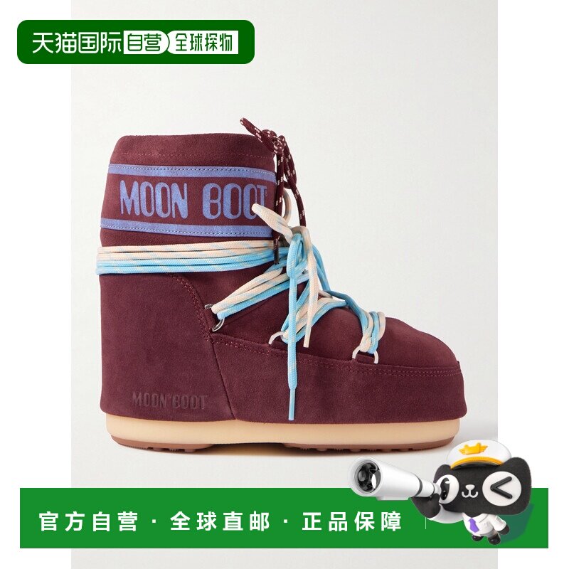 1h可退 moon boot 月亮靴 女士 Icon 低帮印花绒面革雪地靴 80D14
