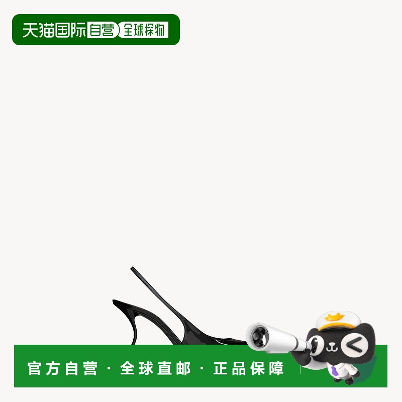 自营欧洲直邮YSL圣罗兰 APOLLINE系列女士黑色小牛皮尖头高跟鞋