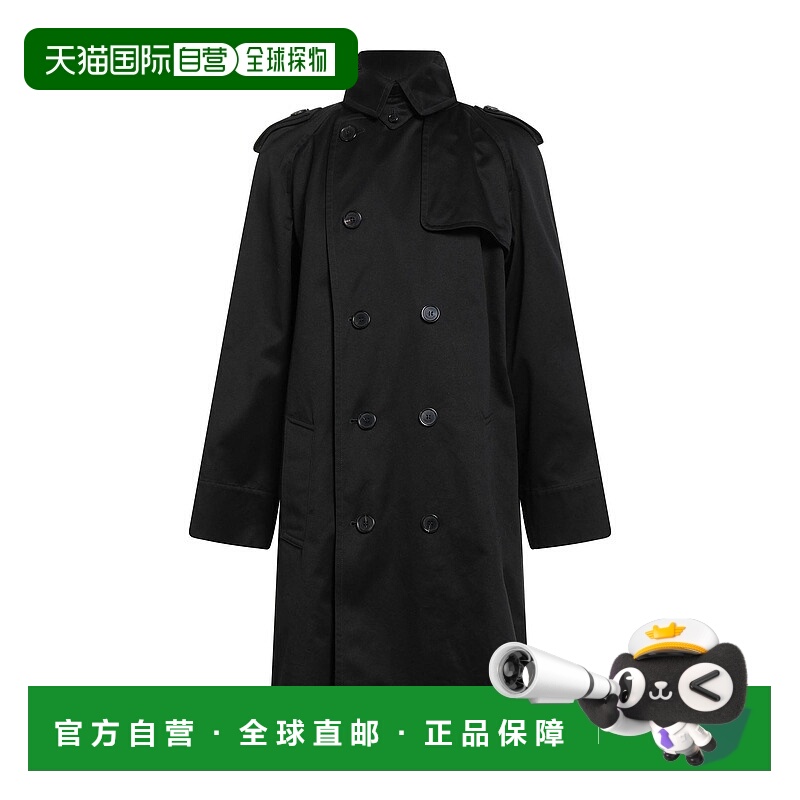 1h可退 香港直邮Saint Laurent 圣罗兰 男士 双排扣大衣