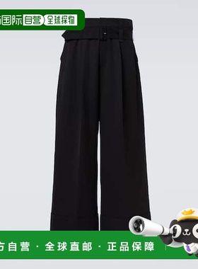 1h可退 香港直邮Simone Rocha 蒙娜 罗莎 男士 束带高腰阔腿裤