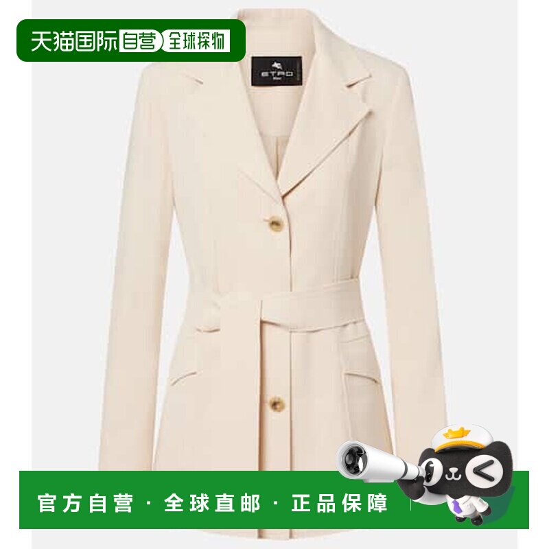 香港直邮Etro 艾特罗 女士 猎装西装外套 beige米色 舒适时尚