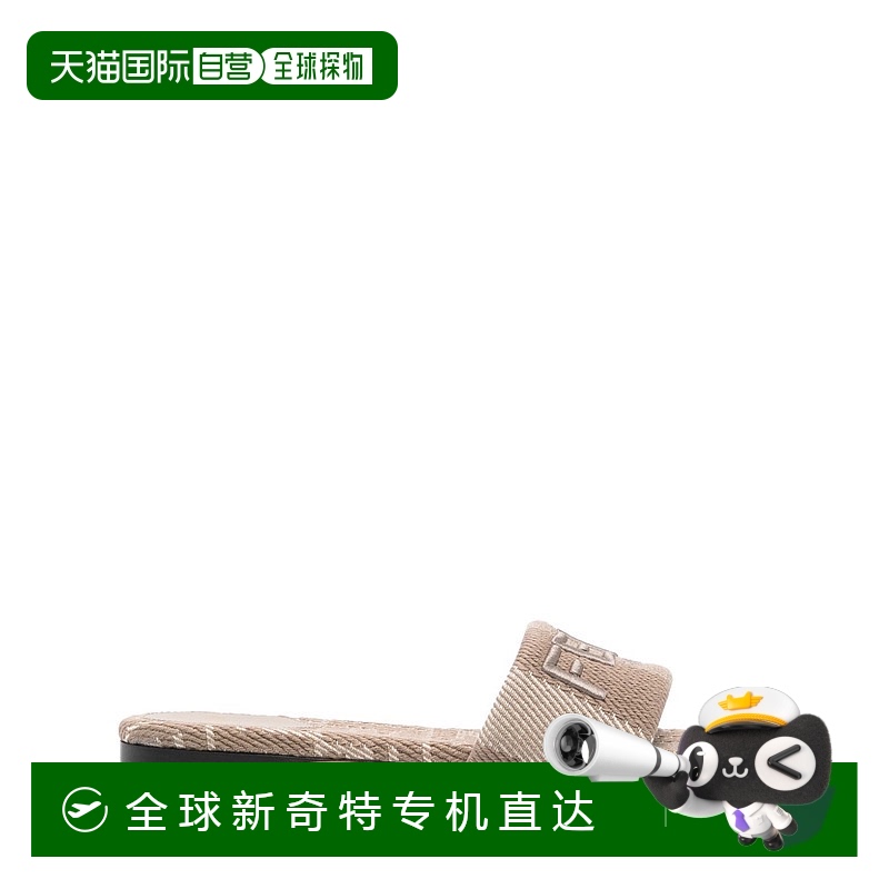 1h可退 香港直邮Fendi 芬迪 女士 提花拖鞋 8R8092ASB5 grey灰色