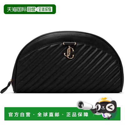 1h可退 香港直邮Jimmy Choo 周仰杰 女士 黑色 Avn Curve 手拿包