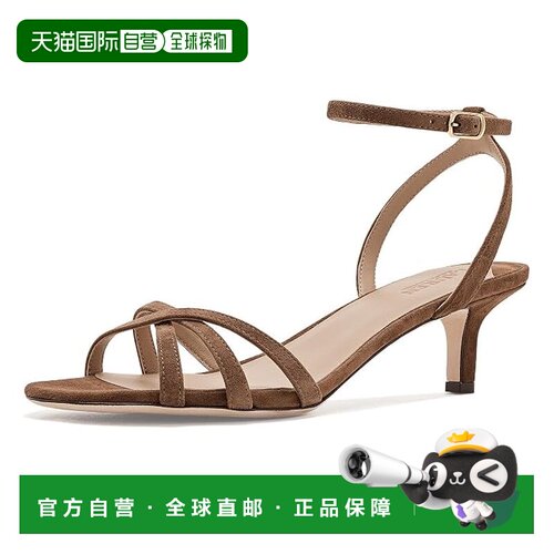 香港直邮Lauren Ralph Lauren 女士 Kendyl Kitten-Heels 绒面革