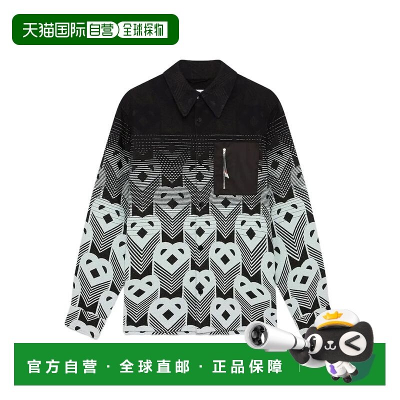 香港直邮Casablanca 男士 CASABLANCA 几何图案拉链口袋衬衫 MPF2,男装,夹克,淘宝优惠券,粉丝福利购,淘宝优惠卷