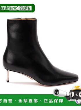 香港直邮Off-White 方头高跟短筒靴 OWID034F23LEA002