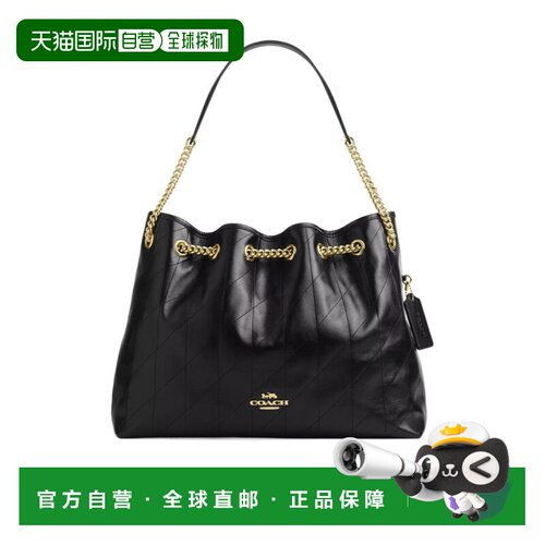 1h可退 香港直邮COACH 女士手提包 CDR00IMBLK SS2024 黑色 Evely