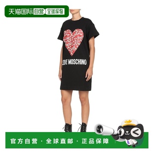 W5B1104M4055 连衣裙 香港直邮Moschino 爱心印花T恤式