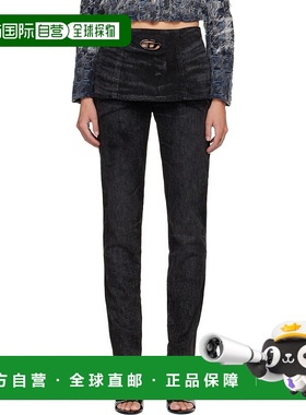 1h可退 香港直邮Diesel 迪赛 女士 黑色 D-Hourjian 牛仔裤 A2137